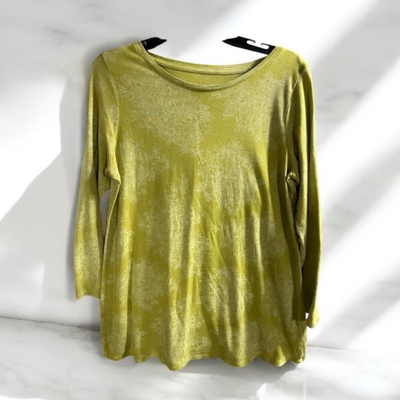 Pure Jill Women's Super Soft Tunic Green Tops Medium Long Sleeve Modal Blend - Picture 1 of 7